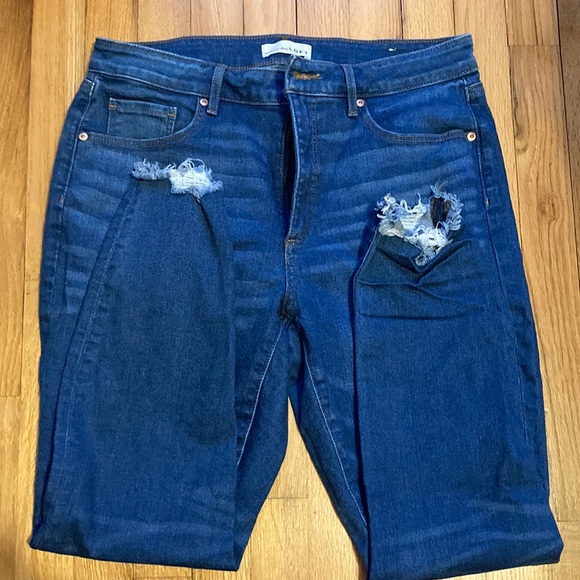 LOFT Denim - Loft Curvy Skinny Crop Jeans